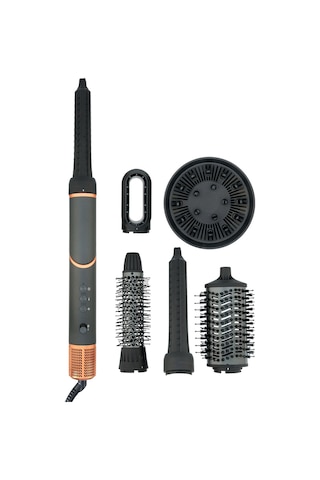 Bright Elegance BE-5124 1500W Katlanabilir 6 in 1 BLDC Motor Saç Şekillendirici Set Siyah