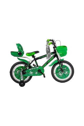 Sarissa Spinne 20 Jant 6 Ve 10 Yaş Çocuk Bisikleti Yeşil + Yan Destek Tekeri Yeşil