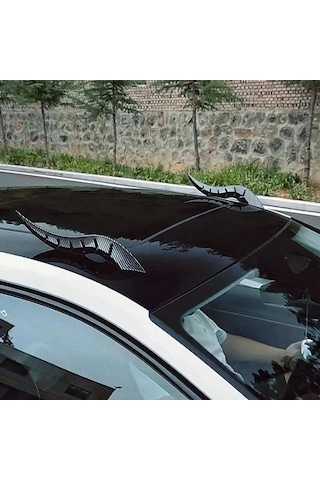 Araba Tavanı Ejderha Boynuzu Araç Dış Aksesuar Boynuz Karbon