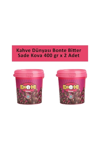 Kahve Dünyası Bonte Bitter Sade Kova 2 x 400 G