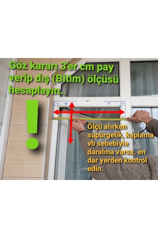 Sürgülü Katlanır Akordeon Pencere Sineklik