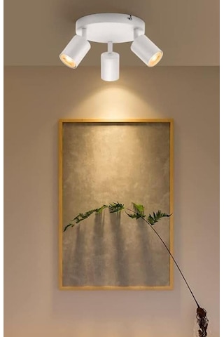 Mylights Spor Modern Üçlü Led Avize Spot Plofonyer Hareketli Avize Beyaz Mylights Spor Modern Üçlü Led Avize Spot Plofonyer Hareketli Avize Beyaz