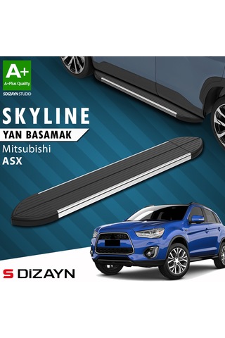 S-dizayn Mitsubishi Asx Skyline Krom Yan Basamak 183 Cm 2010 Üzeri A+ Kalite