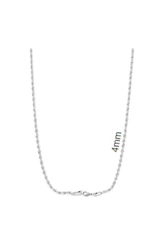 Brezza Lusso Jewelry Burgu Örgü Erkek Çelik Zincir Kolye