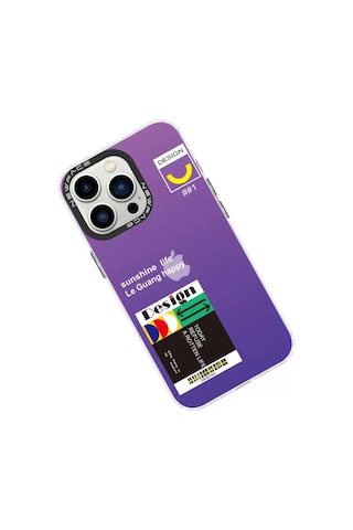 Newface Apple Uyumlu iPad iPhone 13 Pro Kılıf Estoril Desenli Kapak - Estoril - 4 Mor