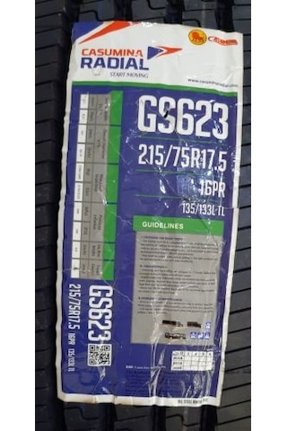 Casumina 215/75 R17.5 16kat 135l Gs623 Düz Tip Vietnam Malı 2023