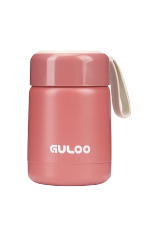 Lemestar 304 Çelik Termos Kavanoz, 300ml Kapasite, Çocuklar İçin Isı Saklama, Pembe GÜMÜŞ