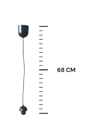 Tek-iş Kablolu Sarkıt E27 Duylu E-27 Kablolu Duy E 27 Duylu Kablolu Sarkıt Tesisatı Siyah