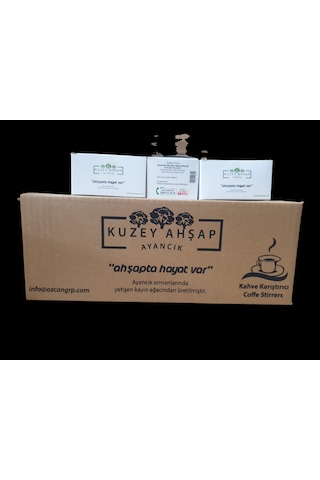Ahşap Tahta Çay Kahve Karıştırıcı 24 X 500 Ahşap