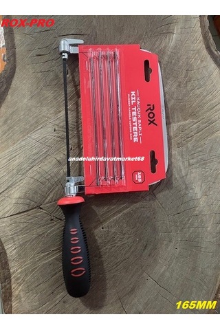 Rox Pro Ahşap Kesme Testeresi Pimli Kıl Testere Metal Kıl Testere Seti 6pcs 165mm