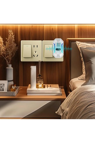 Tenfowee Ev İçi Ultrasonik Sinek Kovucu - Banyo Ve Tavan Katları İçin Avrupa Standartlı Elektronik Böcek Repelleri Beyaz