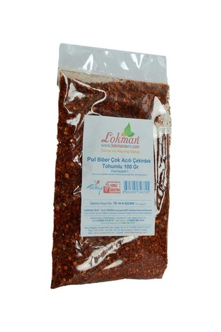 Pul Biber Çok Acılı Çekirdek Lu 100 Gr Paket Doğal