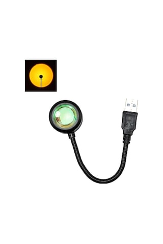 Bidebuvar Taşınabilir Usb Sunset Gün Batımı Ambiyans Işığı Lamba Diğer