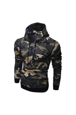 Envy Lab Kapüşonlu Sweatshirt 4170029 Khaki