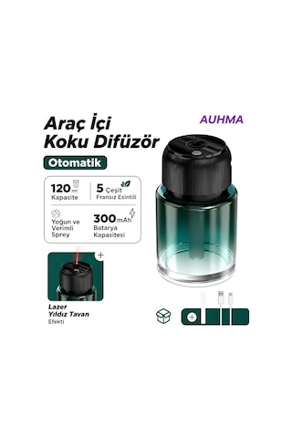 Auhma Af-10 160 Ml Araç İçi Hava Nemlendirici Ve Aromaterapi Cihazı Diğer