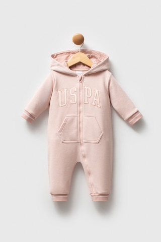 U.S. Polo Assn. Kız Bebek Pembe Tulum 5274-49055 Pembe
