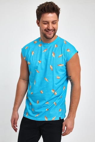 Alexander Gardi Alexandergardı Yırtmaçlı Desenli Kolsuz T-shirt B23-00135 001