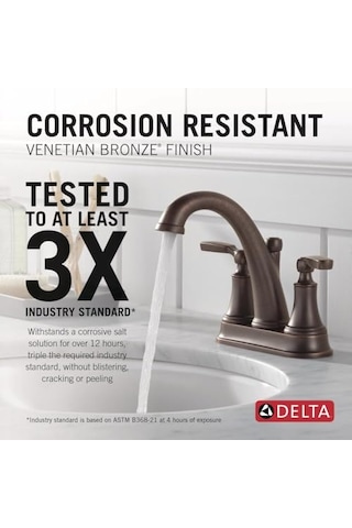 Woodhurst 2 Saplı Metal Tahliye Tertibatı İle Banyo Bataryası, Venedik Bronz 2532lf-rbmpu Genel