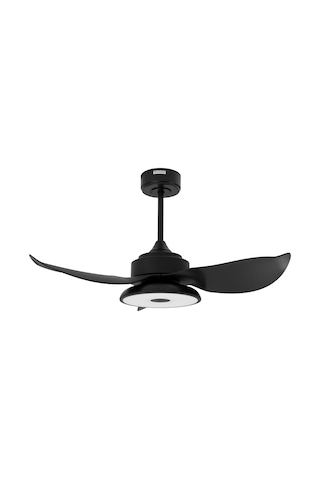 Alsanfan Melodi Siyah Bluetooth Hoparlörlü RGB LED Aydınlatmalı 91CM Tavan Vantilatörü