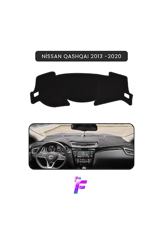 Nissan Qashqaı J11 2013 -2020 Torpido Örtüsü Güneşten, Isıdan, Çatlamadan Korur Td96 Siyah