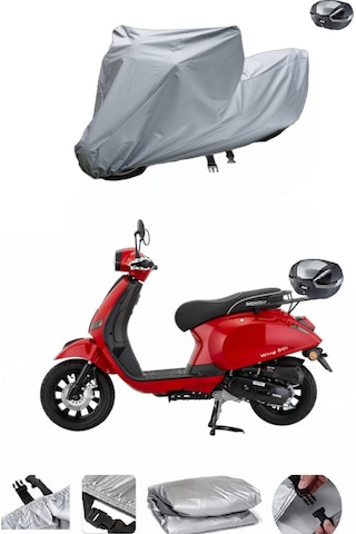 MONDİAL 50 Wing Motosiklet Brandası Arka Çanta Uyumlu