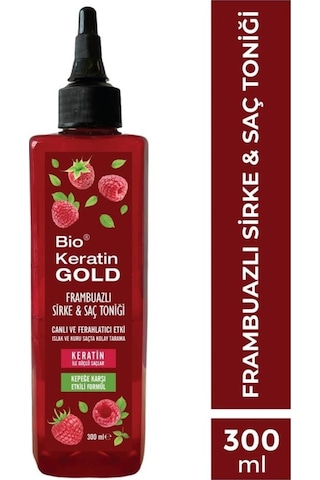 Bio Keratin Gold Frambuazlı Sirke ve Saç Toniği 300 ML Bio Keratin Gold Frambuazlı Sirke ve Saç Toniği 300 ML