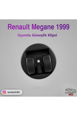 Renault Megane 1999 Uyumlu Güneşlik Klipsi Tutucu / Kanca