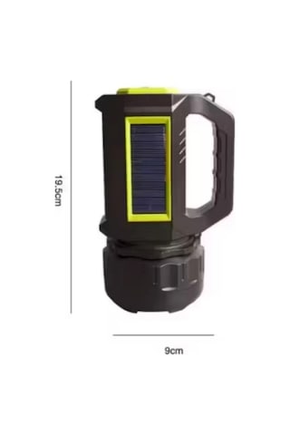 Buffer Şarjlı Led El Feneri 10w Taşınabilir Acil Durum Lambası Usb Şarjlı & Yan Cob Işıklı Çok Renkli