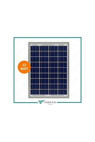 12W Watt Polikristal Güneş Paneli Lexron