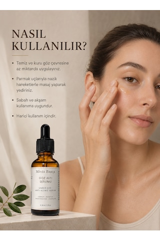 Göz Çevresi Bakım Serumu 30 Ml Squalane Ve Bitkisel Yağlarla Günlük Bakım
