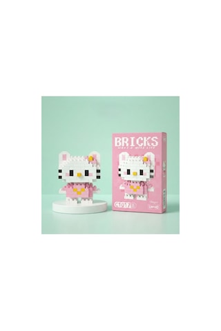 Bricks 3d Puzzle Yapı Blokları Seti - Pembe Hello Kitty