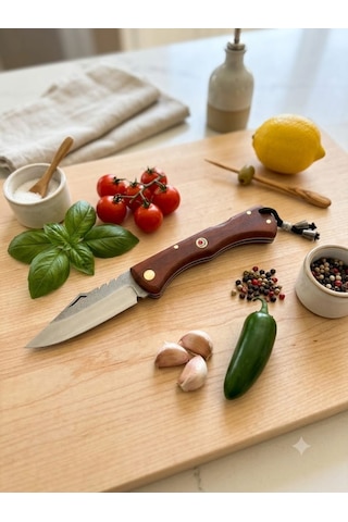 Ahşap Saplı Kamp Ve Doğa Ekipmanı Kırmızı