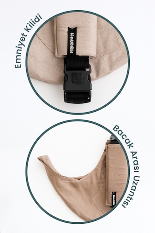 Tinytrek Child Carrier-10 Ay-4 Yaş Max 18 Kg Soğuk Kahve Çocuk Taşıyıcı Ana Kucağı-sling-yan Sling