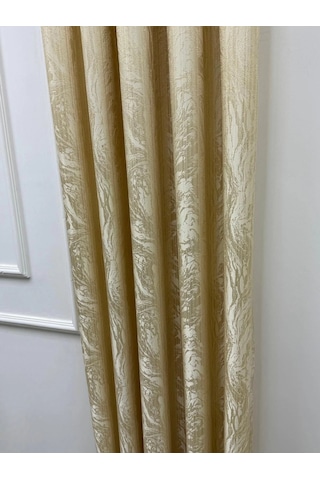 Nivemeshome Bade V 101 Gold 1/3 Sık Pileli Fon Perde Apm 60x260