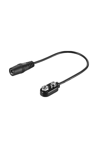 Xindoker 9v Gitar Pedalı Batarya Clip Çevirici Kablosu - 5.5mm X 2.1mm Dişi Plug, 20cm Uzunluk, Plastik Ve Metal Malzeme