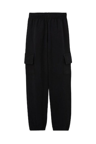 Erkek Çocuk İçi Şardonlu Kargo Cepli Pantolon-15253 Siyah