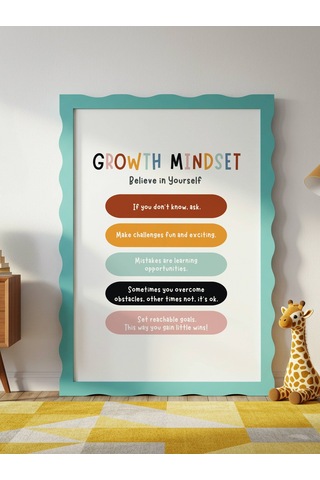 Growth Mindset Dijital Baskı Poster Çerçevesiz