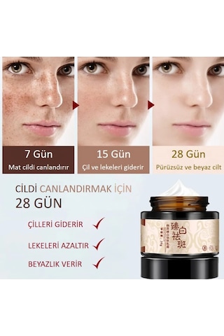 Bioaqua Porselen Görünümü Beyazlık ve Pürüzsüzlük Etkisi Çil ve Leke Karşıtı Krem 30 G