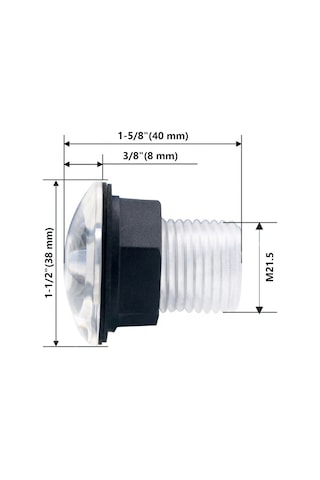 Labarka Led Merdiven Lambası 12v Mavi - Gömme Montaj