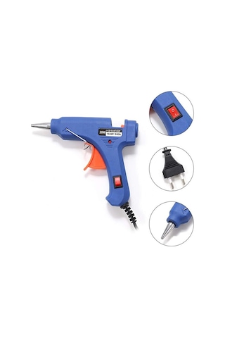 20 Watt Sıcak Silikon Tabancası Şeffaf Mum Yapıştırıcı Tabanca 10