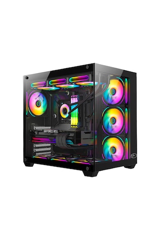 Gametech Prime V2 Tuş Kontrollü Rgb Fan Gaming Bilgisayar Kasası (7 x 120 Mm)