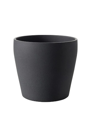 Sumuhome Persıllade Toprak Saksı Koyu Gri 12 Cm