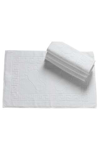 Beyaz Ayak Havlusu 250 Gr 6'lı Set 50x70 Cm Beyaz