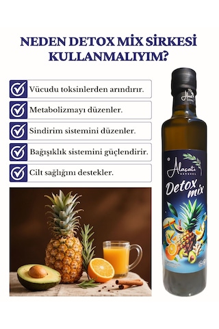 Detox, Bal Ve Ananas Sirkesi 3 Lü Avantaj Paketi