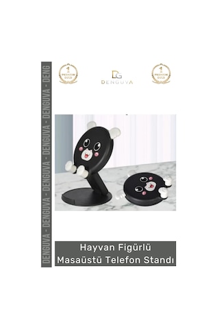 Telefonstandı Sevimli Hayvan Tasarım Ergonomik Katlanabilir Tablet Figürlü Masaüstü Telefon Standı