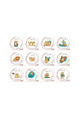 Kişiye Özel Burç Temalı Türk Kahve Fincanı, Doğum Günü Hediyesi Z1 Serisi Beyaz