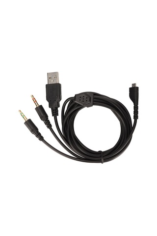 Steelseries Arctis 3,5,7 Pro 2m İçin Işıklı Kulaklık Kablosu 3'ü 1 Arada Konnektörlü Yedek Kablo Oyun Kulaklığı Kablosu