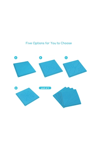 Geekyou Mavi Silikon 3d Yazıcı Kalem Kopyalama Tahtası A Tipi - 1 Adet + 2 Adet Rastgele Renkli Parmak Kapağı