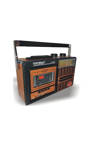 Nostaljik Polygold Radyo Kaset Mp3 Çalar Wıreless Usb Tfcart
