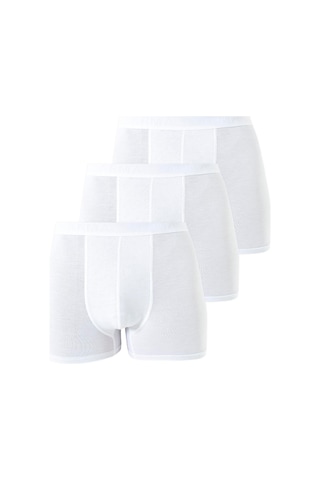 Arma Yıldız Erkek Beyaz Bambu Boxer 3'lü Paket Beyaz